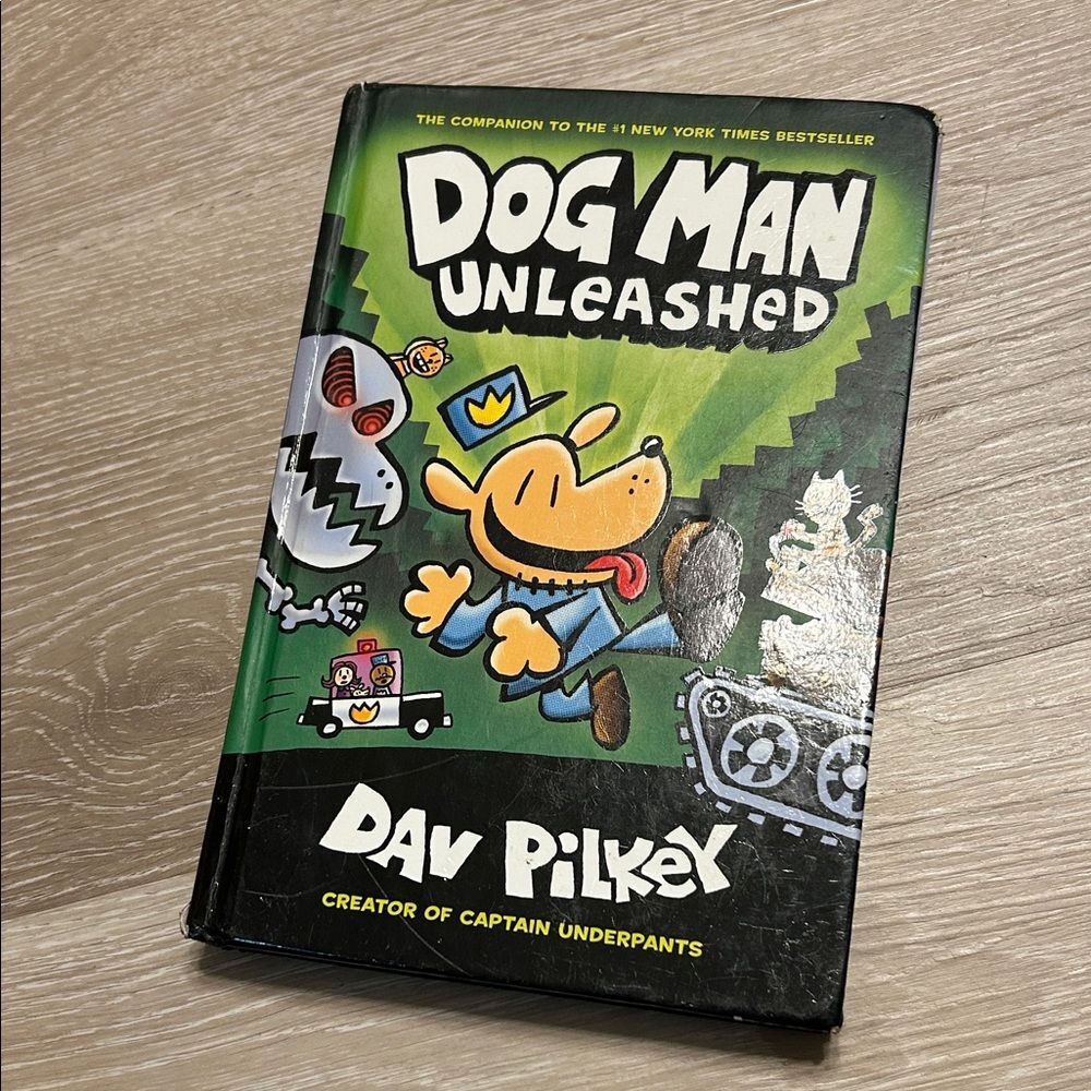 Dog Man Unleashed  by Dav Pilkey Creator of Captain Underpants Hardcover Book